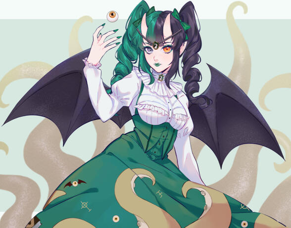 Default thigh-up w/ background